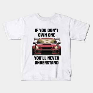 Subaru STI Car Art - Impreza WRX Widebody Modified JDM Car Kids T-Shirt